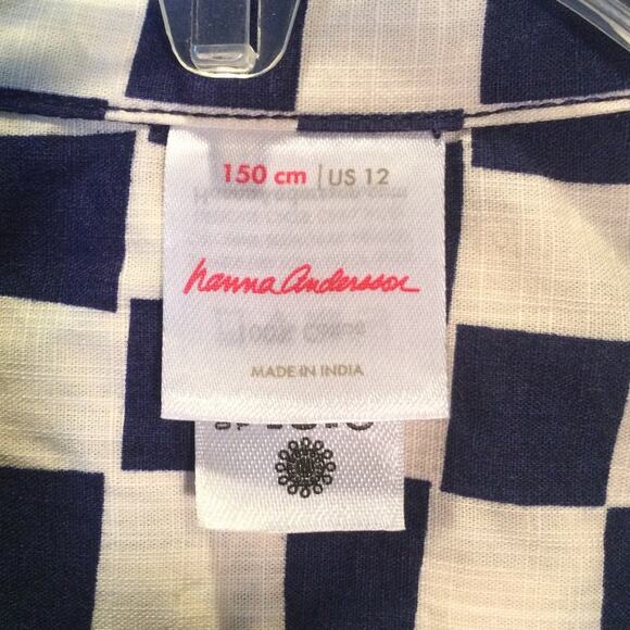 Hanna Anderson boys Checkered button down shirt car race theme 12 - Picture 3 of 5